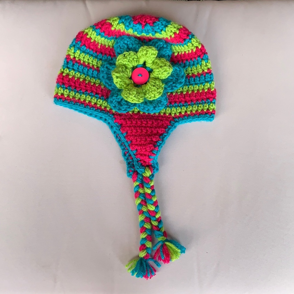 Child’s hand crocheted hat